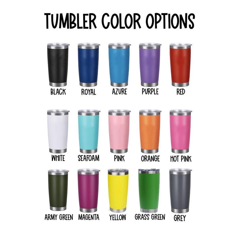Personalized Engraved Tumbler | Custom Name & Design | 20oz Insulated