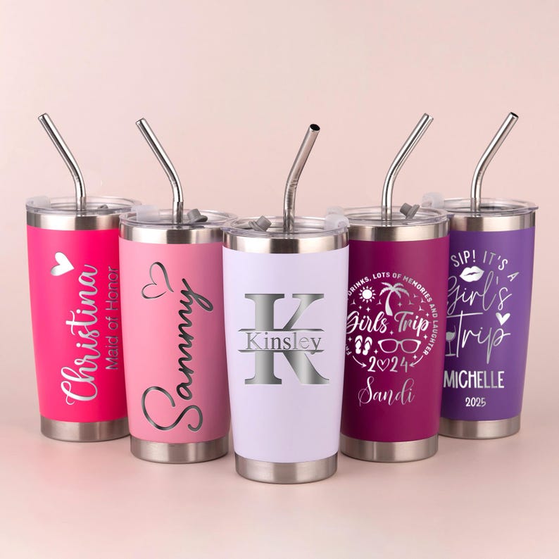 Personalized Engraved Tumbler | Custom Name & Design | 20oz Insulated