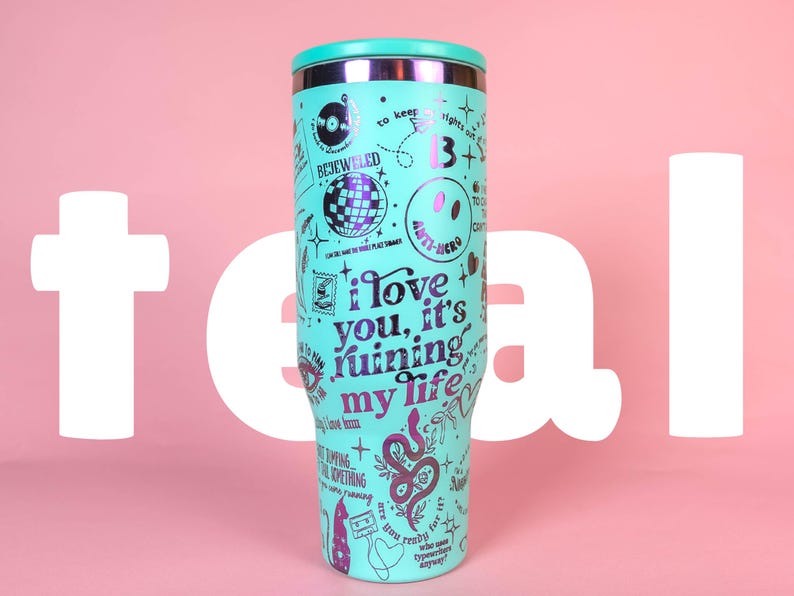 40oz Laser Engraved Insulated Tumbler — Rainbow Core Collection