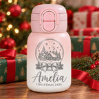 Personalized Kids Christmas Water Bottle – 17oz Stainless Steel