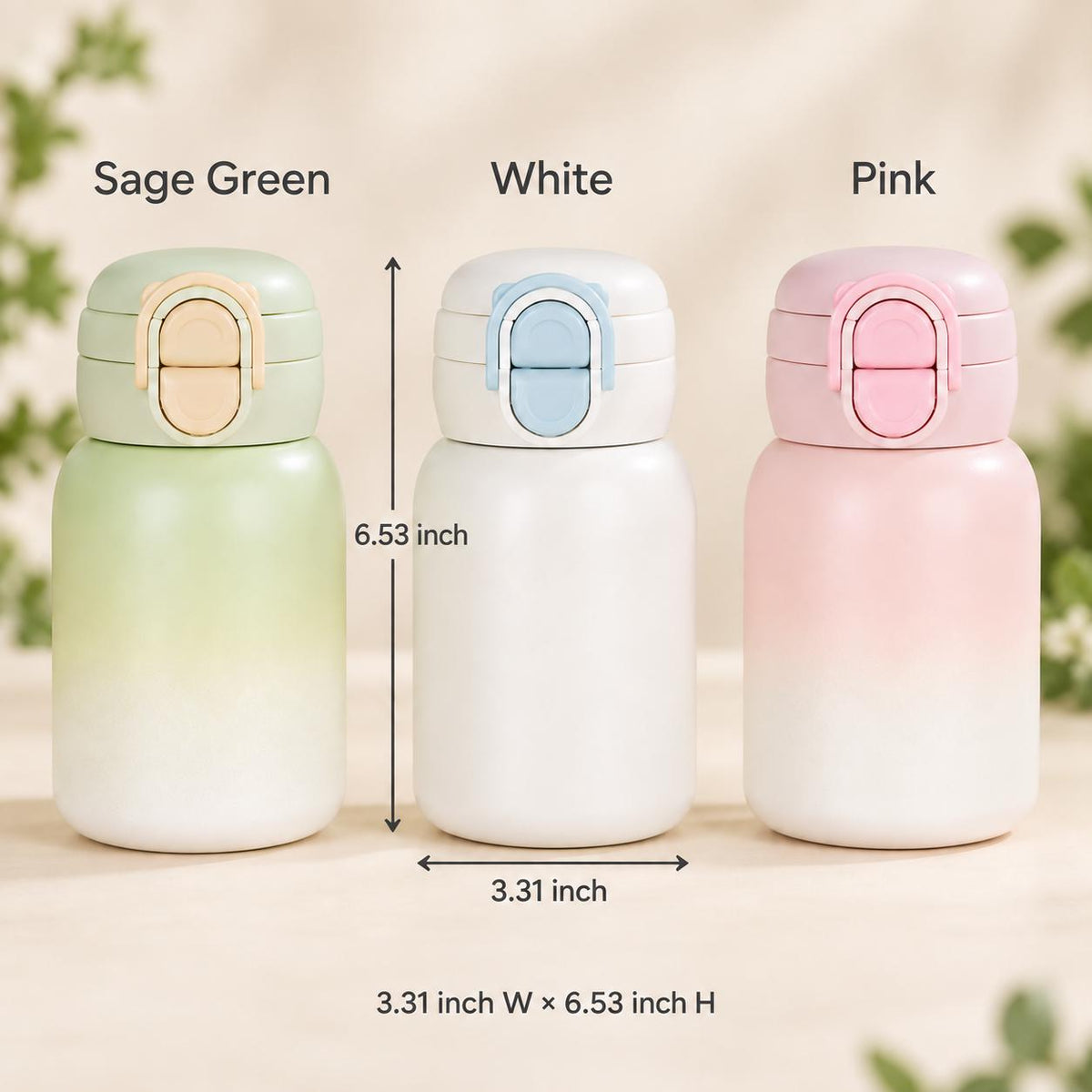 Personalized Kids Christmas Water Bottle – 17oz Stainless Steel