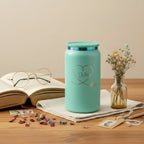 Personalized Heart Name Can Tumbler 16oz | Laser Engraved Iridescent Lid Custom Gift for Her