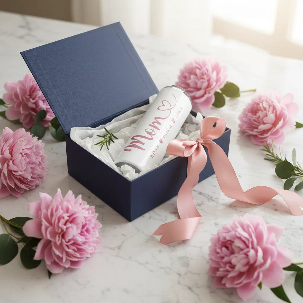 Personalized Mom Tumbler | Custom Mother's Day Gift with Kids' Names