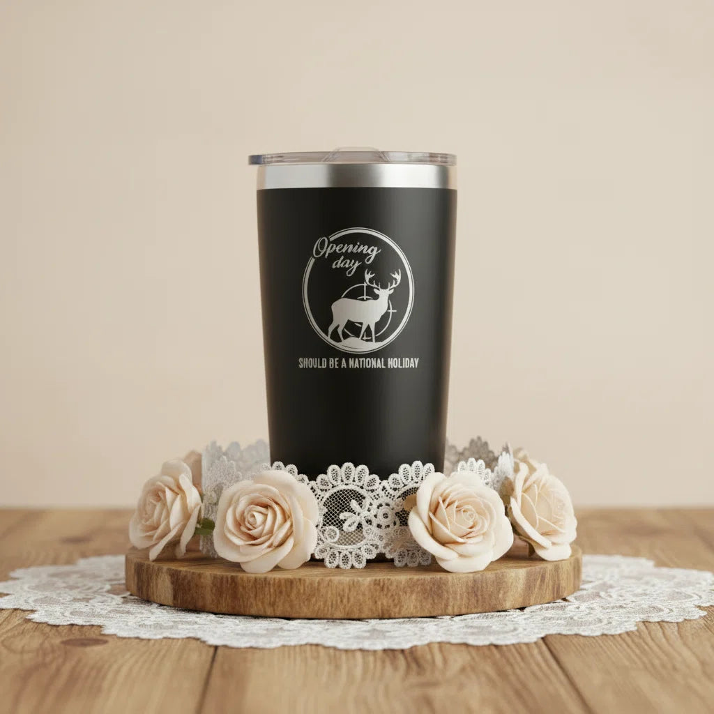 Opening Day Should Be A National Holiday 20oz Insulated Tumbler — Laser Engraved Hunting Gift