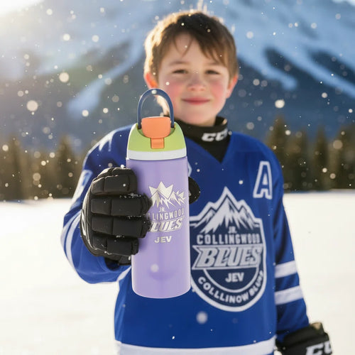 24oz Laser Engraved Insulated Sports Water Bottle — Custom Team & Kids Gift