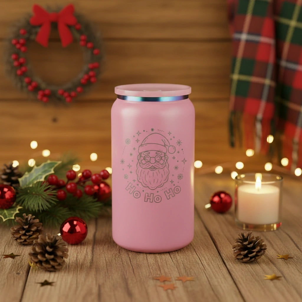 Christmas Santa Ho Ho Ho Laser Engraved 16oz Insulated Tumbler