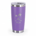 Personalized Skinny 20oz Insulated Tumbler — Purple, Custom Laser Engraved