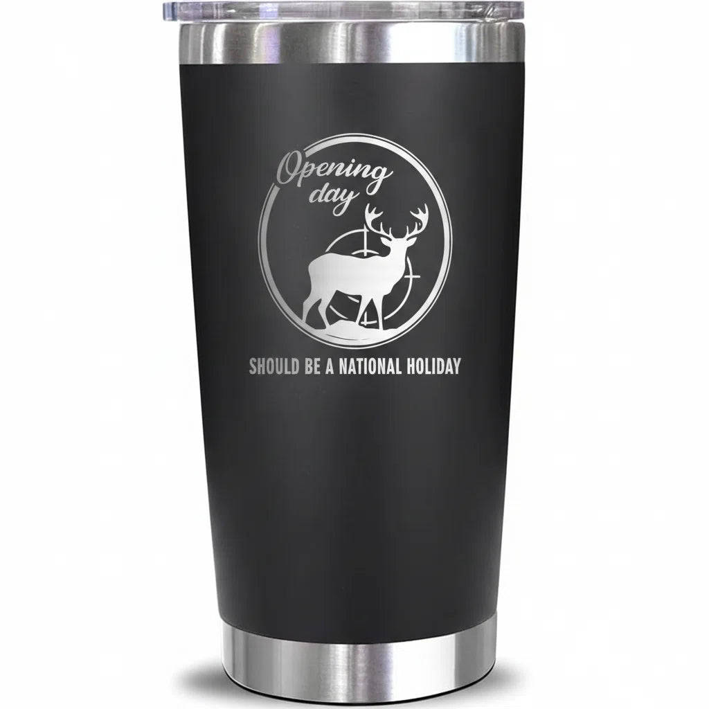 Opening Day Should Be A National Holiday Tumbler – Laser Engraved Hunting Gift for Men