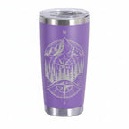 Personalized Vacation 20oz Insulated Tumbler — Purple, Custom Name & Design