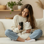 Personalized Cat Tumbler | Custom Name Laser Engraved Gift for Cat Lovers