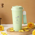 Personalized Laser Engraved Tumbler with Wrist Strap — Palm Tree Design | Custom Name & Destination